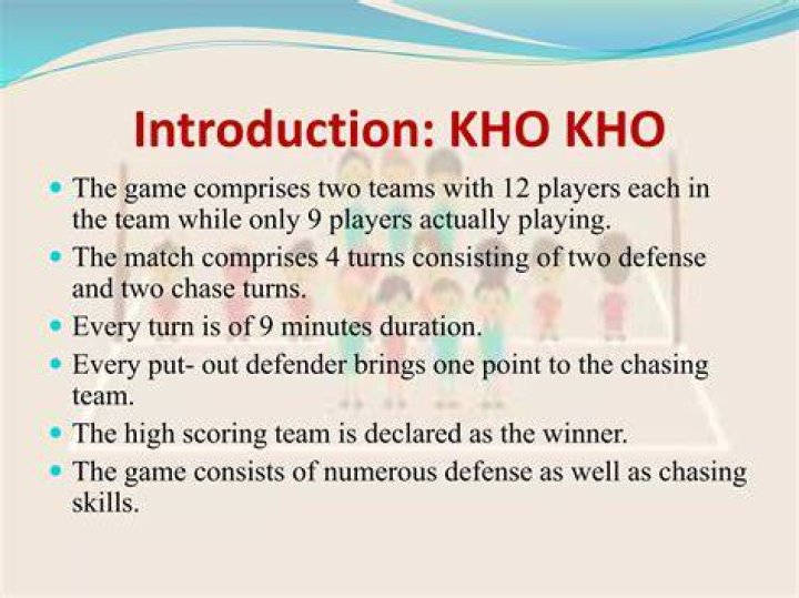 What is the duration of Kho Kho?