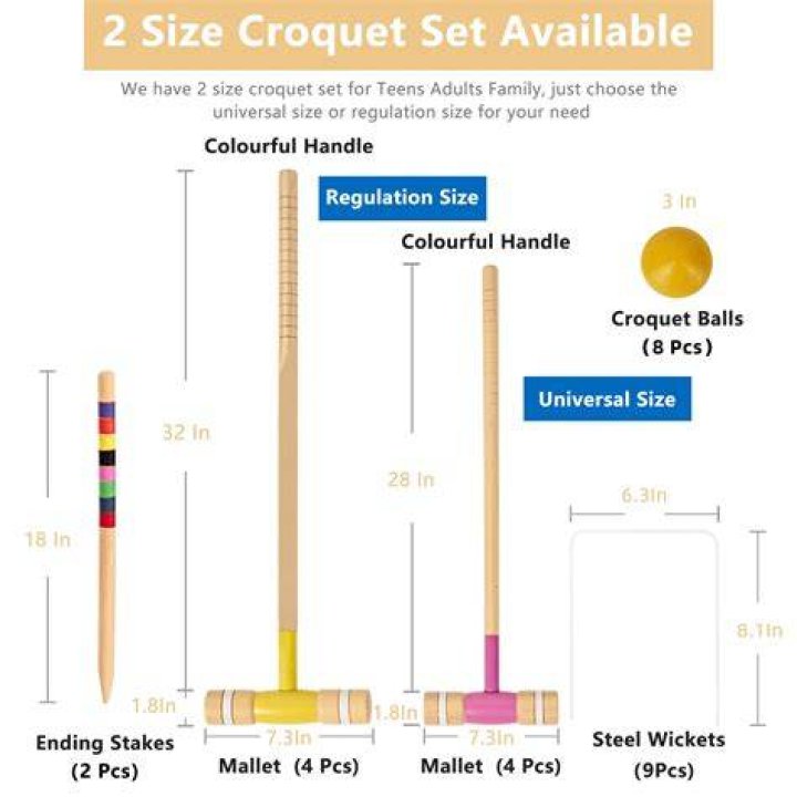 What is the height of a croquet mallet?