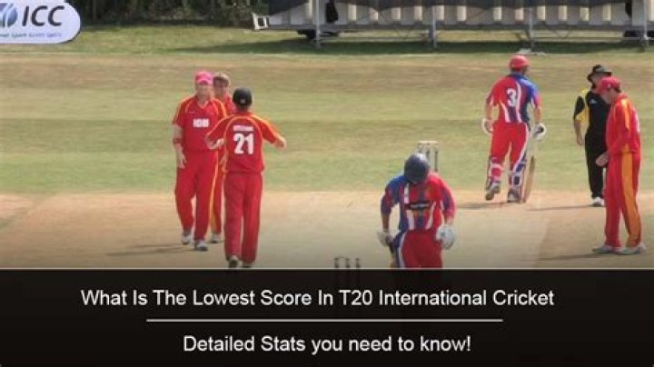 What is the lowest score in T20?