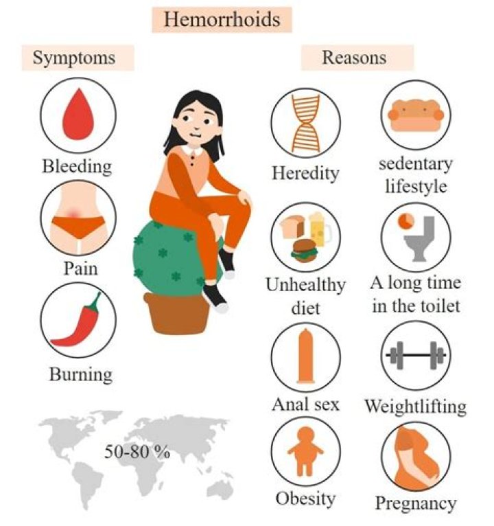 What is the main cause of hemorrhoids?