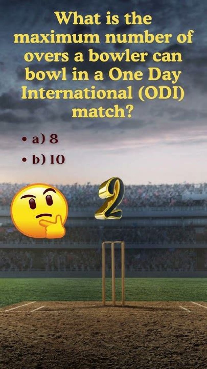What is the maximum number of overs?