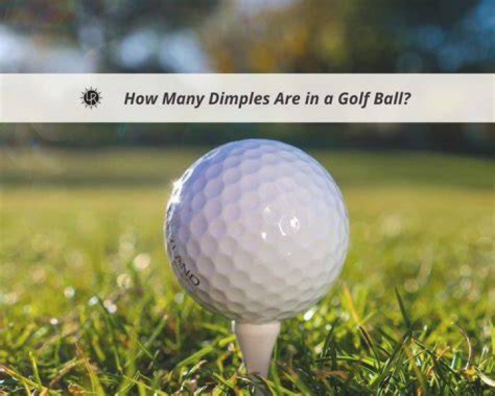 What is the most common number of dimples on a golf ball?