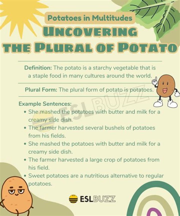 What is the plural of potato and tomato?