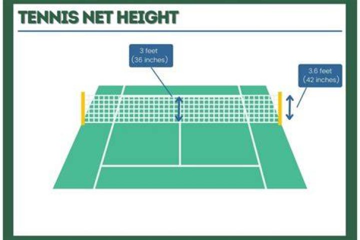 What is the proper height of a tennis net?