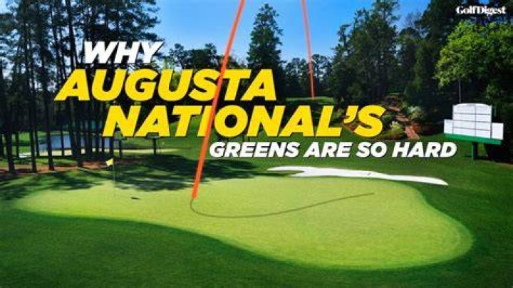 What is the speed of the greens at Augusta?