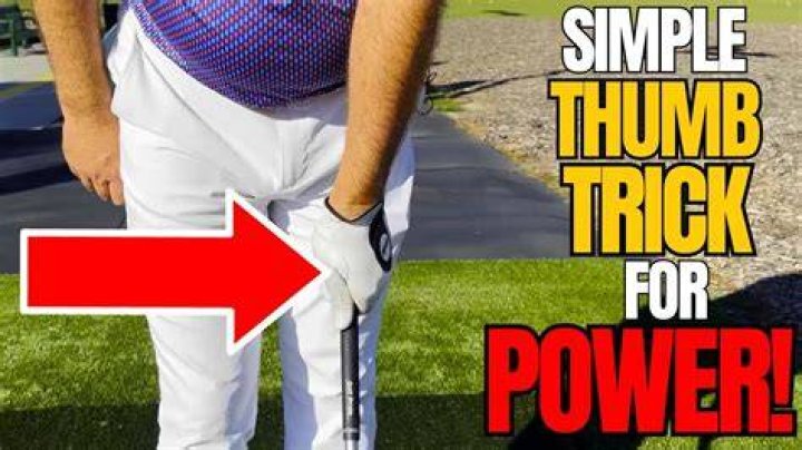 What is the thumb trick in bowling?