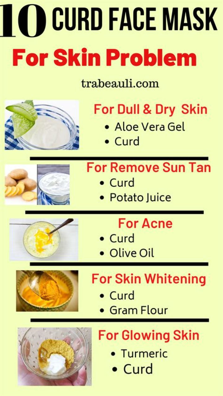 What is the use of curd and turmeric on face?