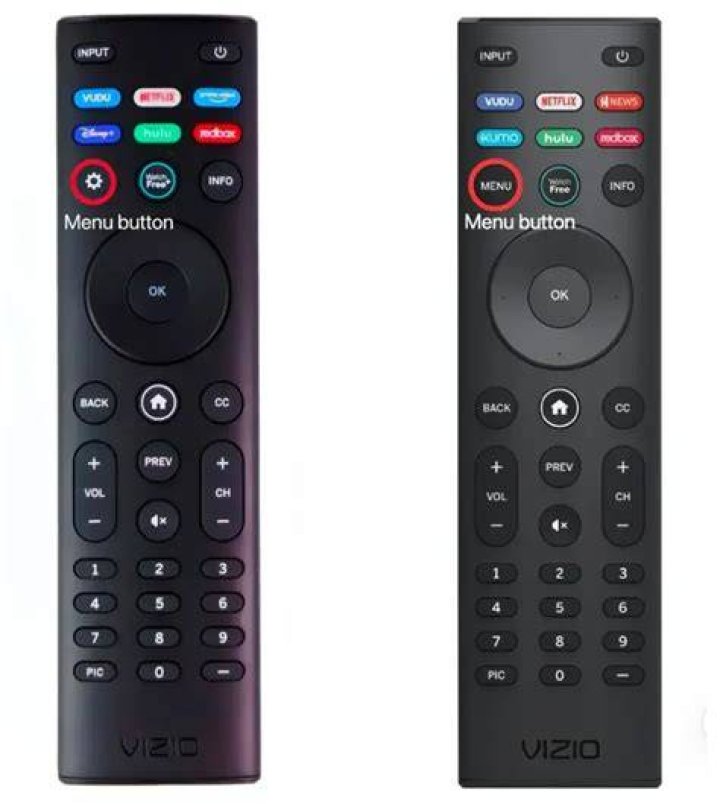 What is the V button on a Vizio remote?