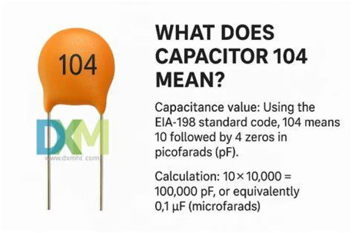 What is the value of 104 capacitor?