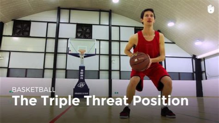 What is triple threat position?