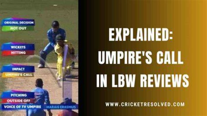 What is umpires call in LBW?