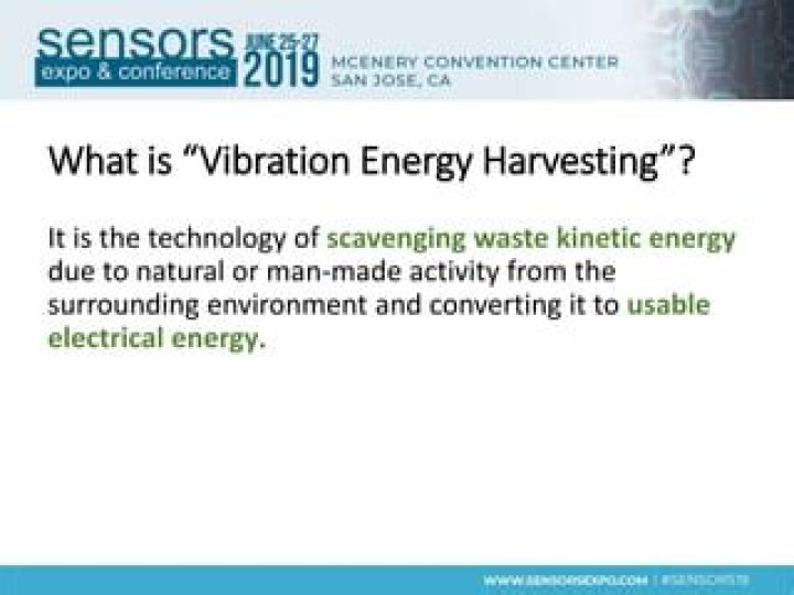 What is vibration energy?