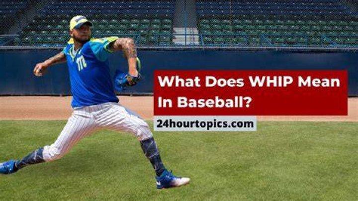What is whip mean in baseball?