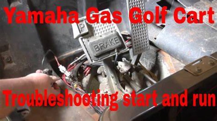 What makes a gas golf cart start?