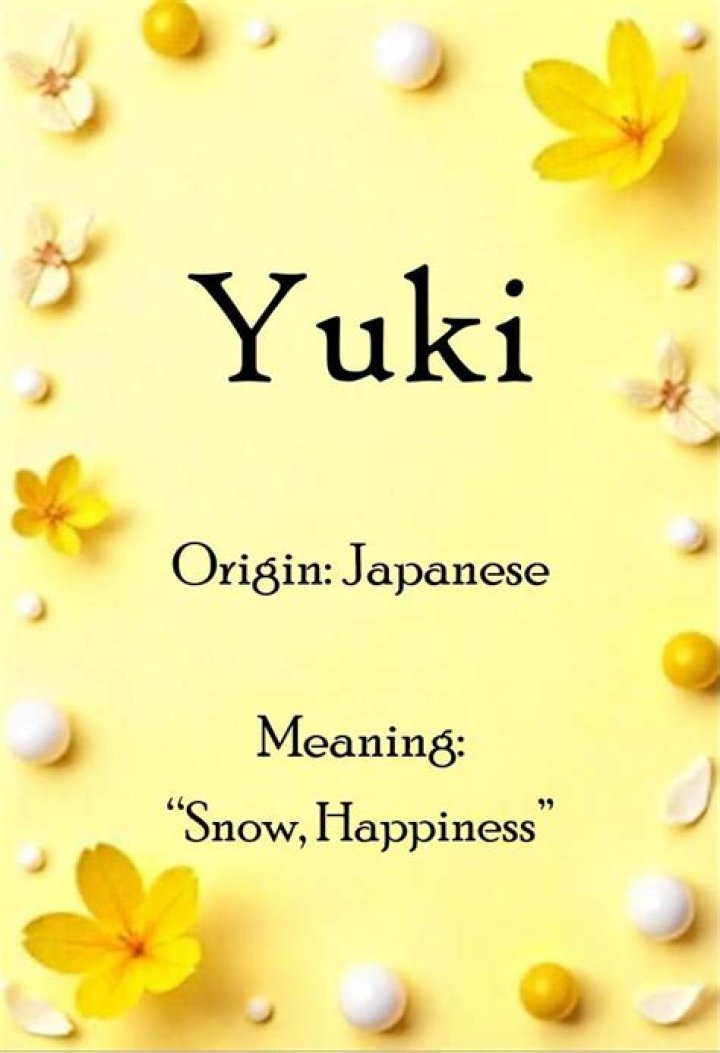 What means Yuki?