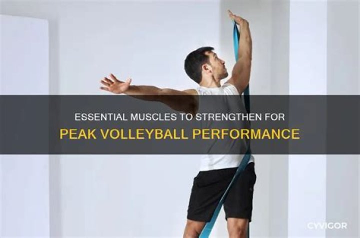 What muscles strengthen volleyball?