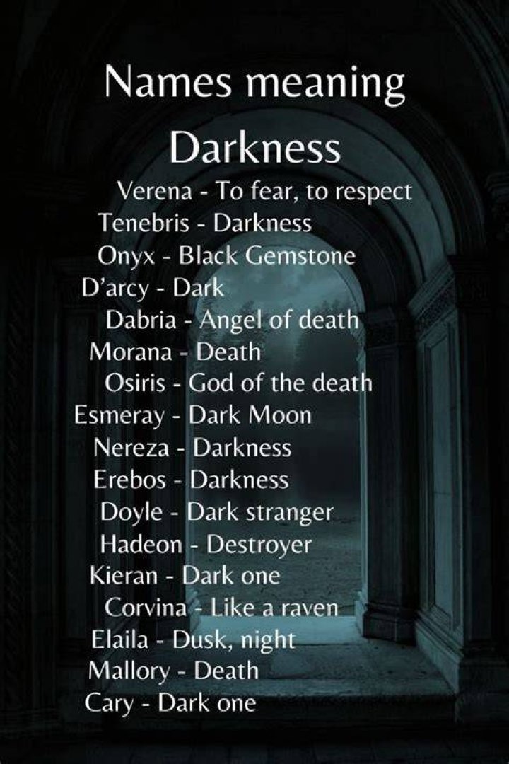What name means dark beauty?