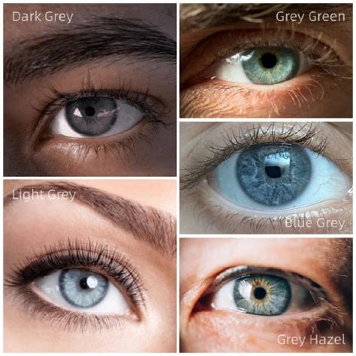 What nationality has grey eyes?