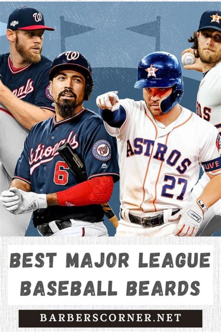 What percentage of major league baseball players have beards?