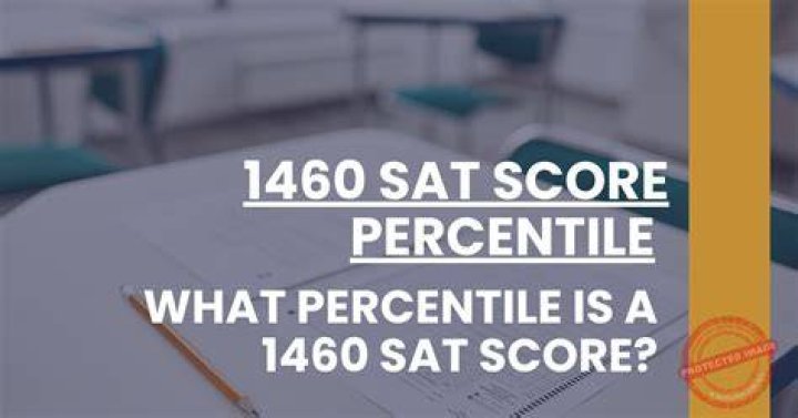 What percentile is a 1460 on the SAT?