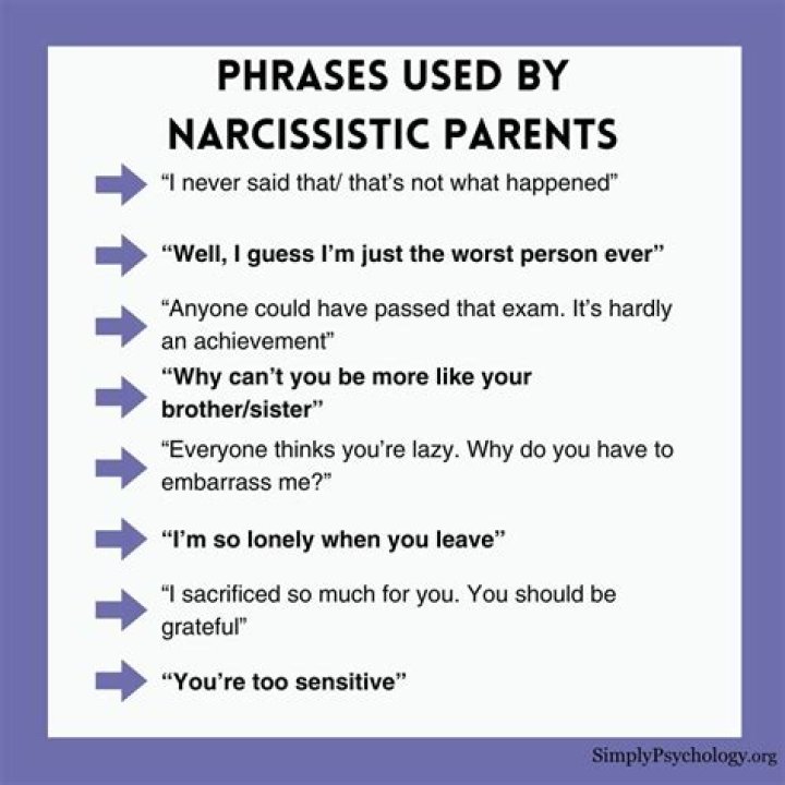 What phrases do narcissists use?