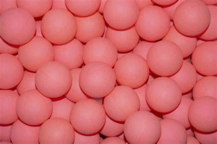 What plastic are ping pong balls made of?