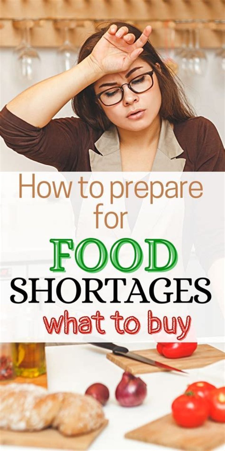 What should I stock up for food shortage?