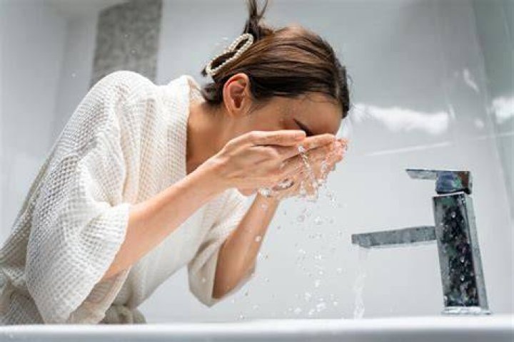 What should I wash my face with at night?