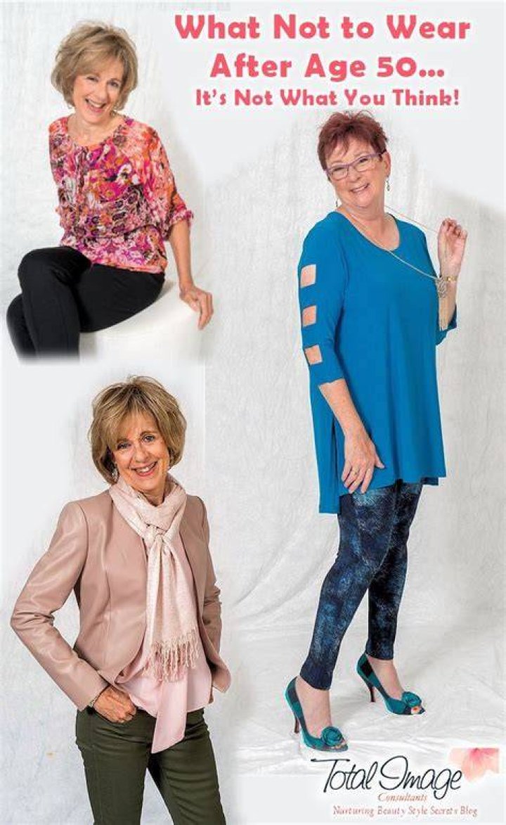 What should you not wear after age 50?