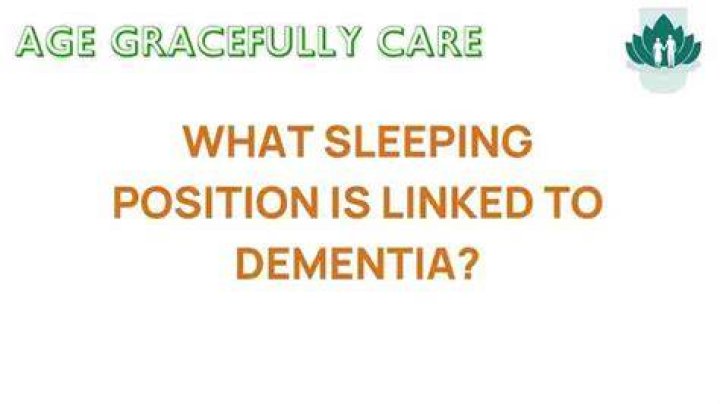 What sleeping position is linked to dementia?