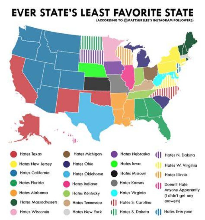 What states hate the Dodgers?