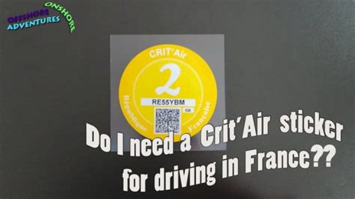 What sticker do you need to drive in Europe?