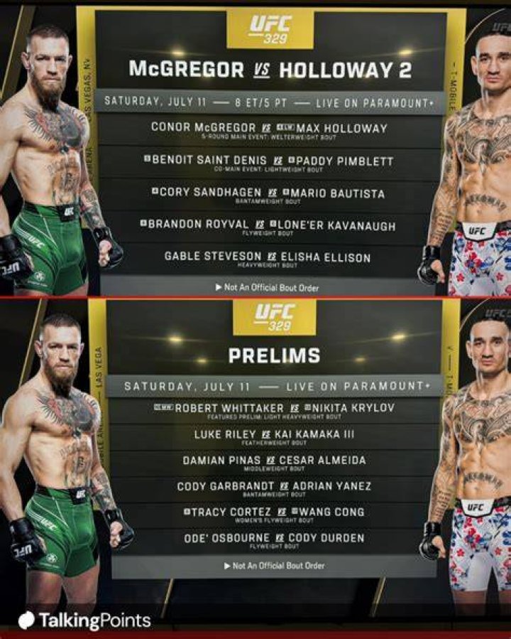 What time are UFC 274 prelims?