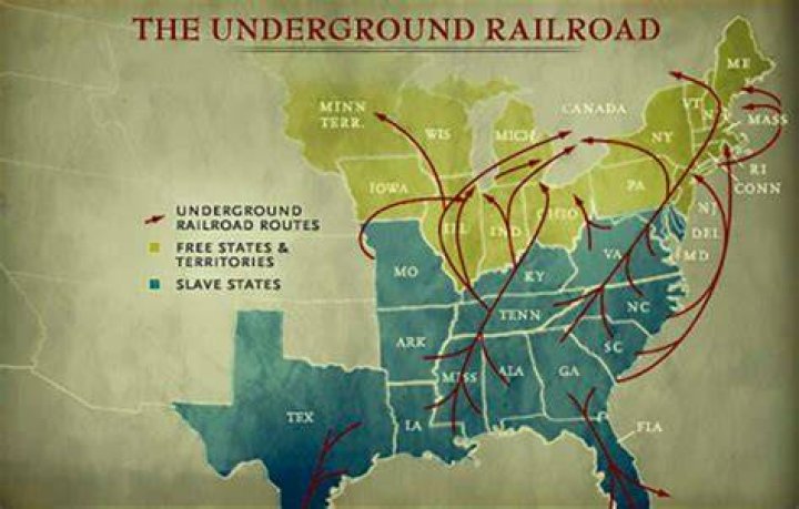 What towns were part of the Underground Railroad?
