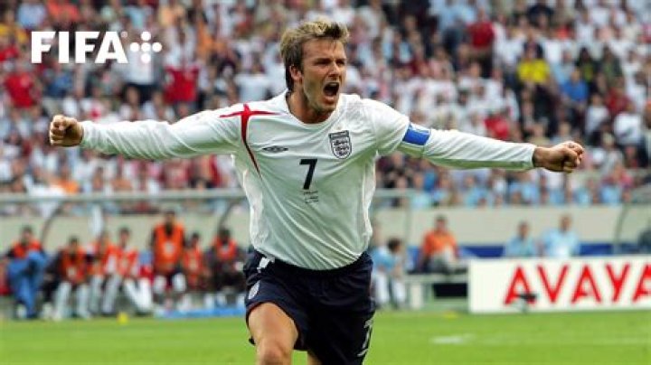 What was David Beckham's free-kick conversion rate?