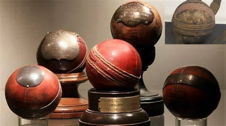 What was first cricket ball made of?