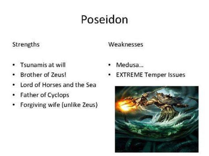 What was Poseidon weakness?