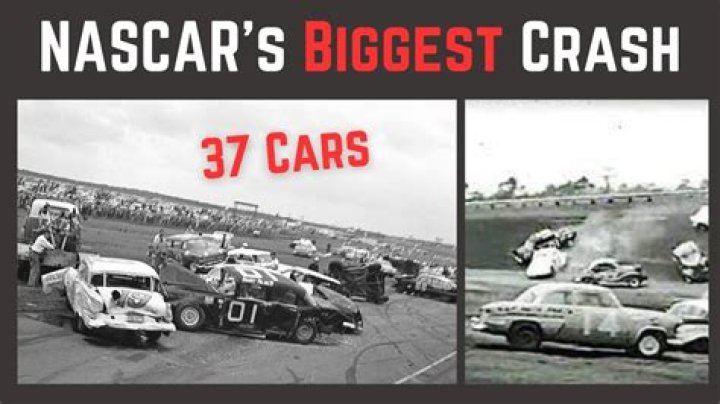 What was the biggest NASCAR crash?