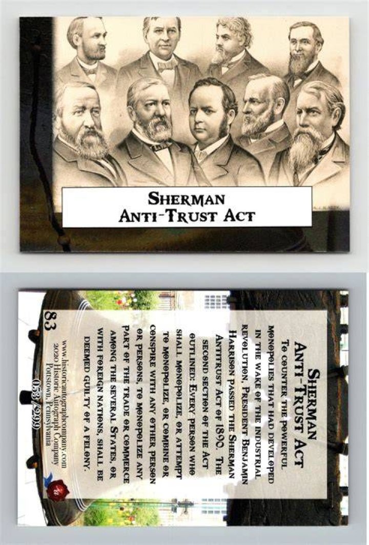 What was the major purpose of the Sherman Antitrust Act and the Clayton Antitrust Act?