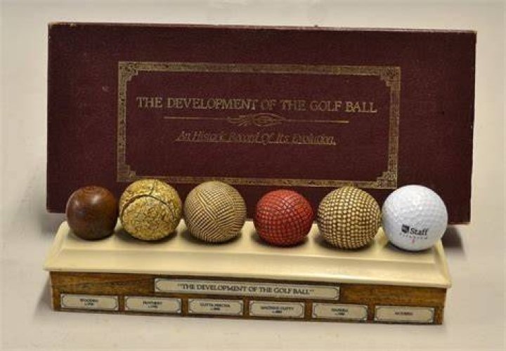 What were golf balls made of in 1920?