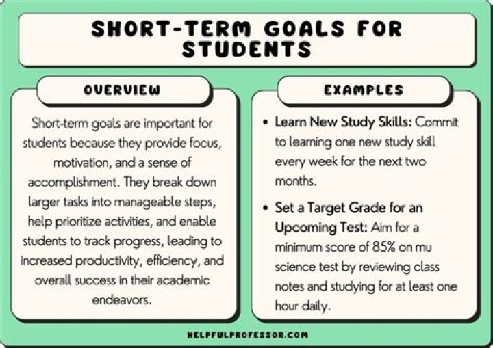 What were some examples of Rudy's short term goals?