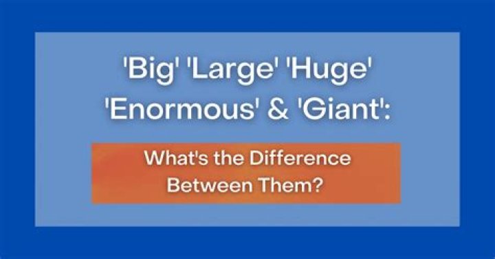 Whats bigger gigantic or enormous?