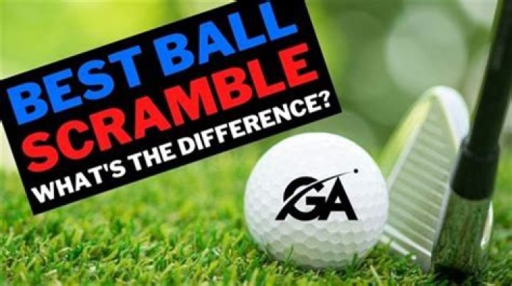 Whats the difference between best ball and scramble?