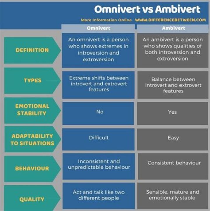 Whats the difference between omnivert and ambivert?