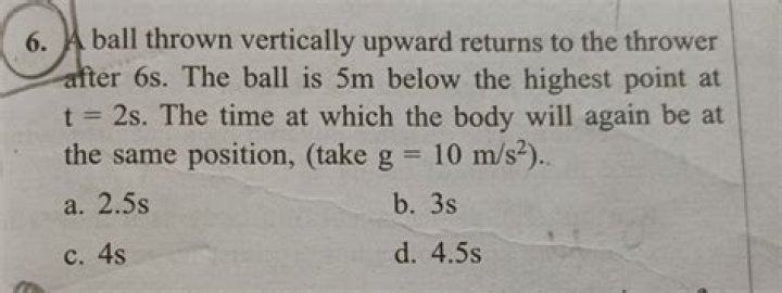 When a ball A is thrown vertically upward?