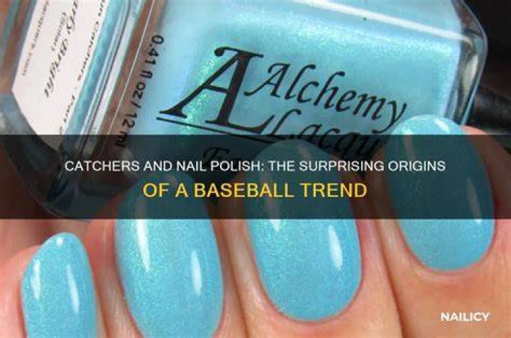 When did catchers start wearing nail polish?