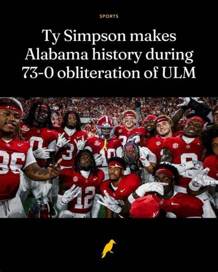 When was the last time Alabama was shutout?