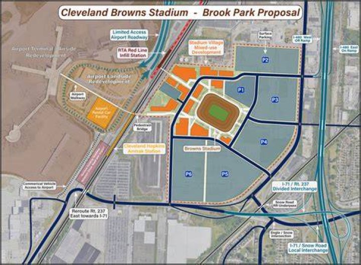 Where do I park for the Cleveland Browns game?