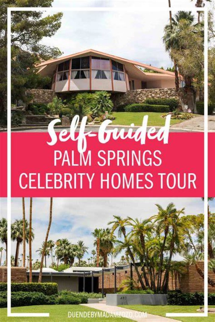 Where do the celebrities live in Palm Springs?