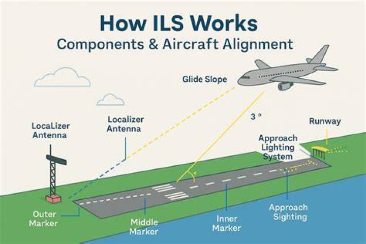 Where do you look when landing?